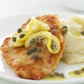 Cooked Chicken Breast Schnitzel Oktoberfest