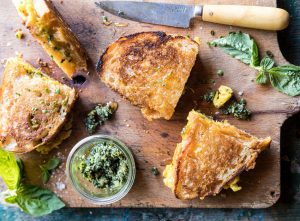 Valentine's Day Breakfast Grilled Cheese