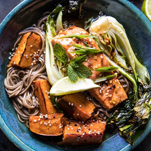 Chilli Ginger Salmon with Soba Noodle Bowl Recipe