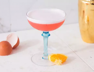 Valentine's Day Gin Campari Sour