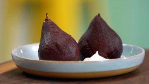 Valentine's Day Spiced Poached Pears for Two