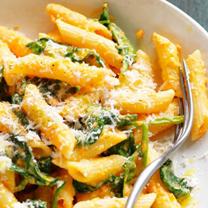 Sweet Potato Alfredo Penne