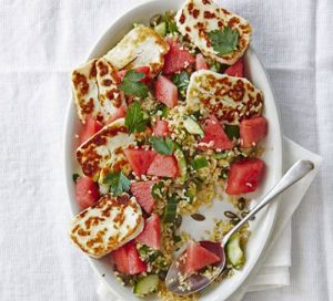 Watermelon Halloumi Salad Recipe