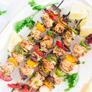 Grilled Mediterranean Chicken Kebabs