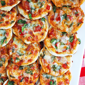 Make Your Own Mini Pizzas + Homemade Pizza Dough Recipe Snacks