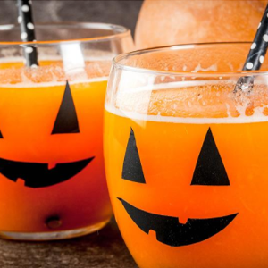 Jack O'lantern juice halloween treats