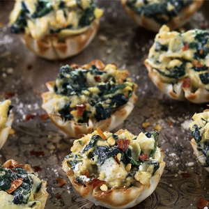 Vegan Spinach Artichoke Cups Recipe Snacks