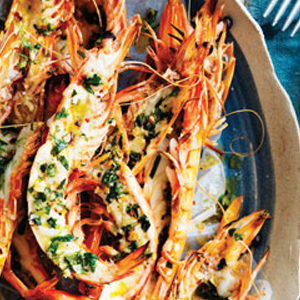 Australia Day Food Garlic Prawns