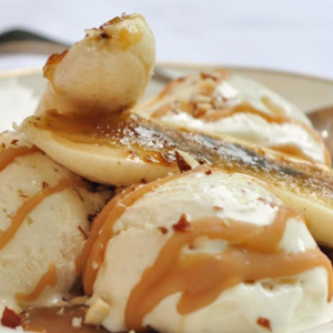 Banana Split with Butterscotch Sauce Father's Day Banana Split with Butterscotch Sauce Father's Day